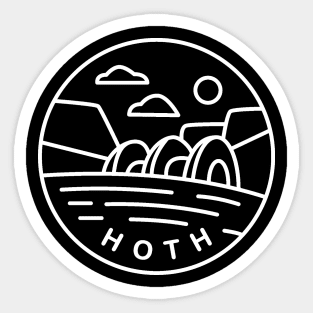 Hoth - ice planet Sticker